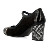Dorking Rodin D8669 Heeled Mary Jane (Women) - Carcas/Napla/Suga Negro Dress-Casual - Heels - The Heel Shoe Fitters