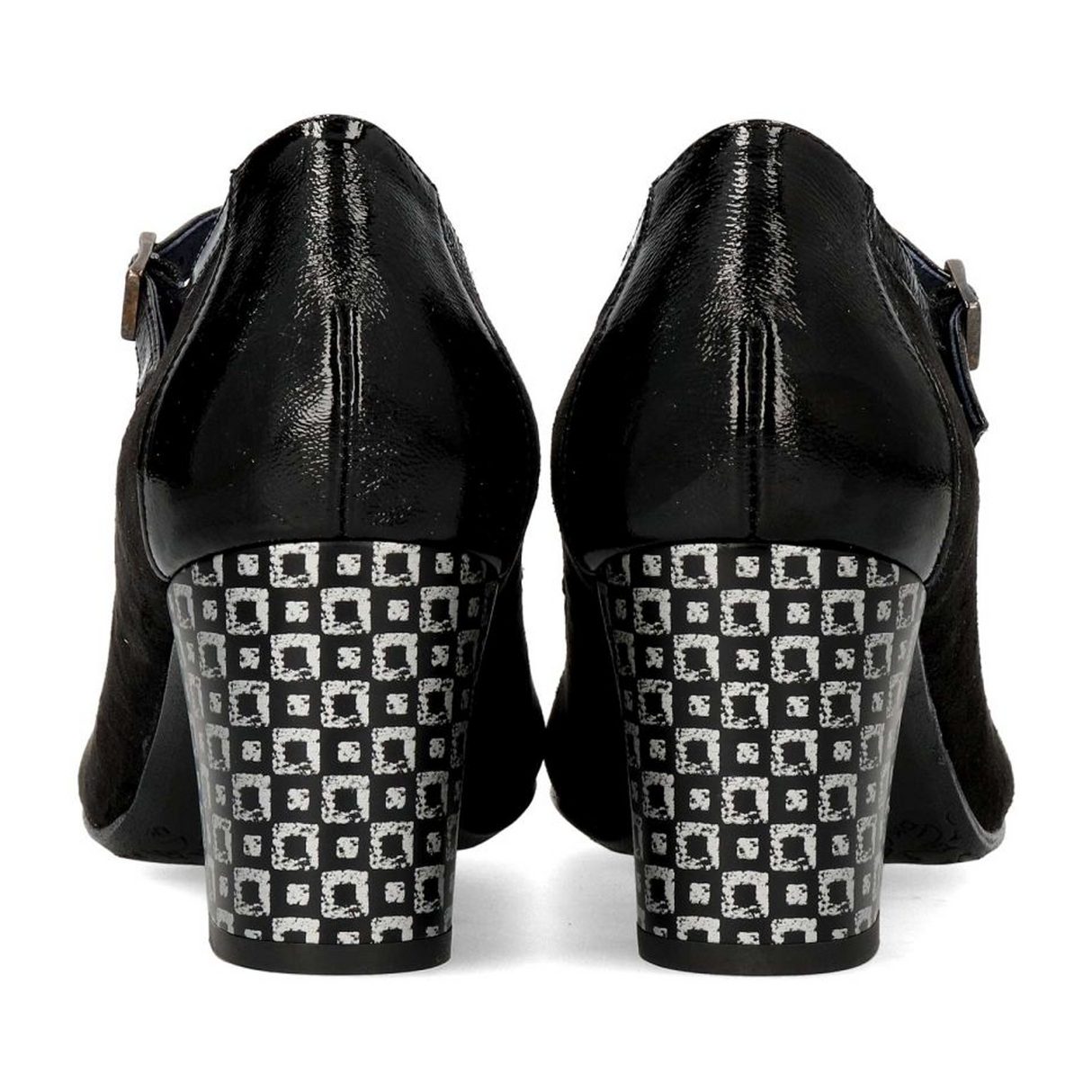 Dorking Rodin D8669 Heeled Mary Jane (Women) - Carcas/Napla/Suga Negro Dress-Casual - Heels - The Heel Shoe Fitters