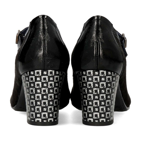 Dorking Rodin D8669 Heeled Mary Jane (Women) - Carcas/Napla/Suga Negro Dress-Casual - Heels - The Heel Shoe Fitters