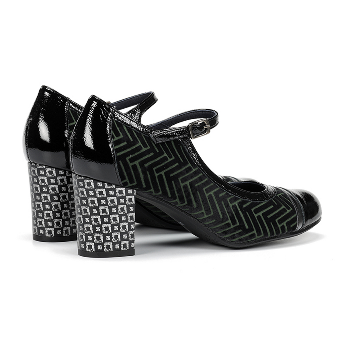 Dorking Rodin D8669 Mary Jane Heel (Women) - Lami Bosco/Anthracita