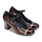 Dorking Rodin D8669 Mary Jane Heel (Women) - Lami Tabaco/Burdeos