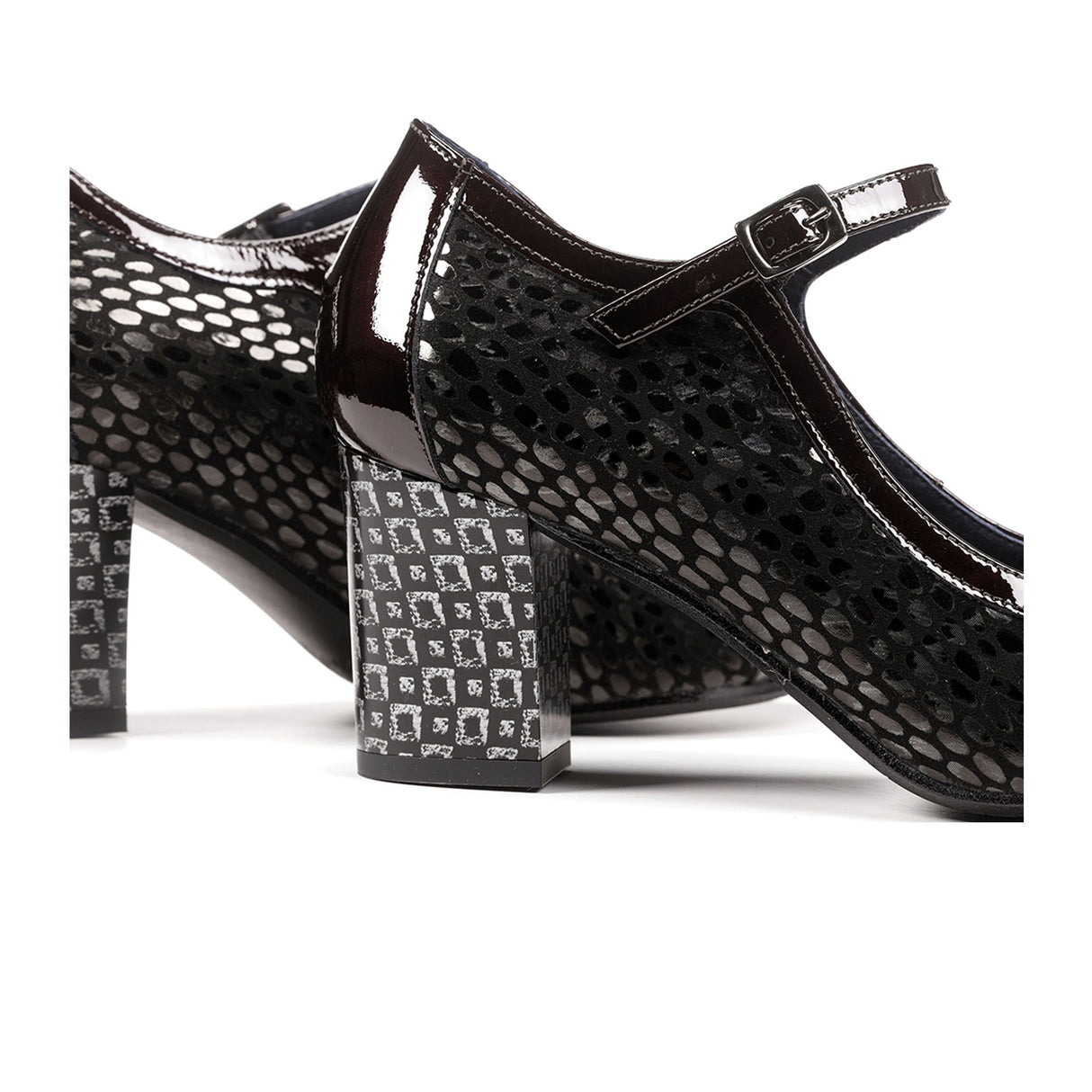 Dorking Rodin D8669 Heeled Mary Jane (Women) - Black/Bronze Dress-Casual - Heels - The Heel Shoe Fitters