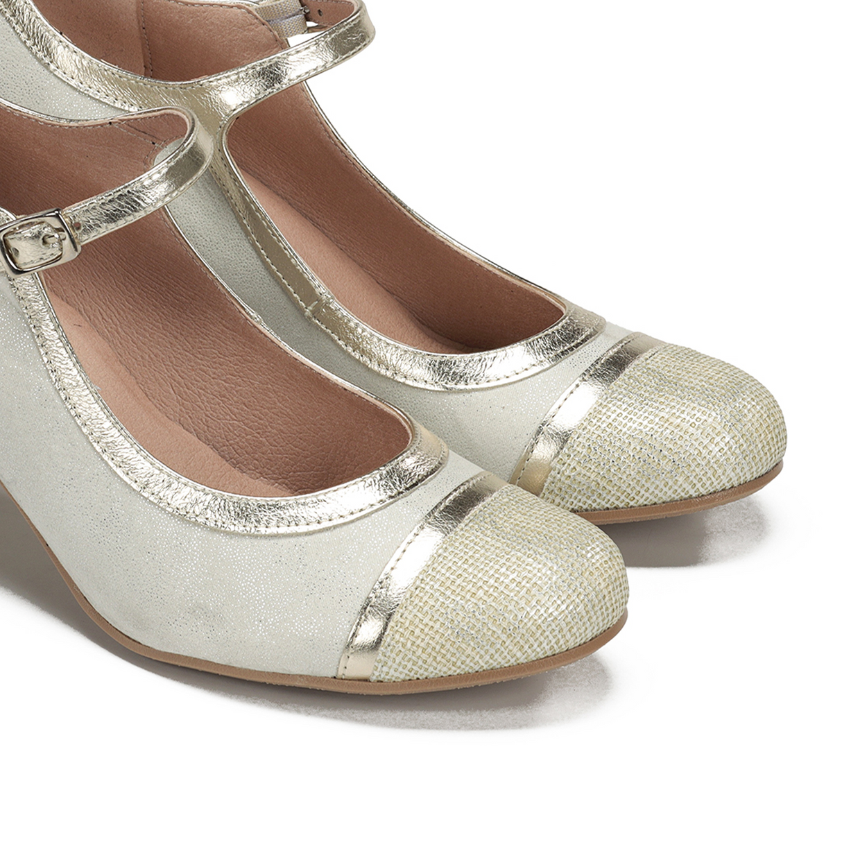 Dorking Rodin D9092 Heeled Mary Jane (Women) - Lamin Glacial Dress-Casual - Heels - The Heel Shoe Fitters