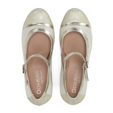 Dorking Rodin D9092 Heeled Mary Jane (Women) - Lamin Glacial Dress-Casual - Heels - The Heel Shoe Fitters