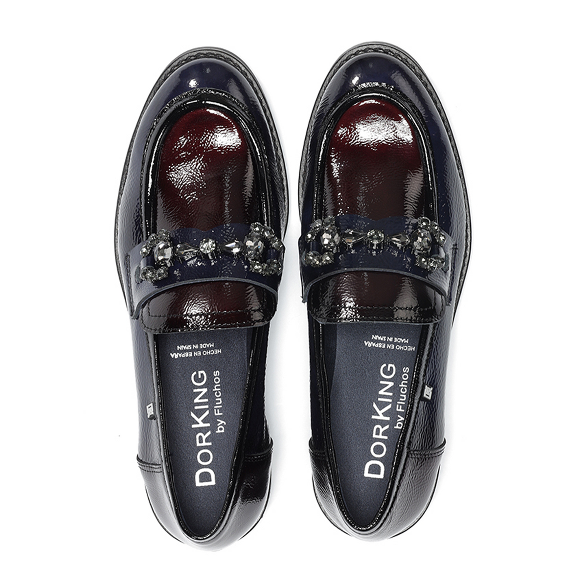 Dorking Harvard D9118 Loafer (Women) - Naplack Marino/Burdeos