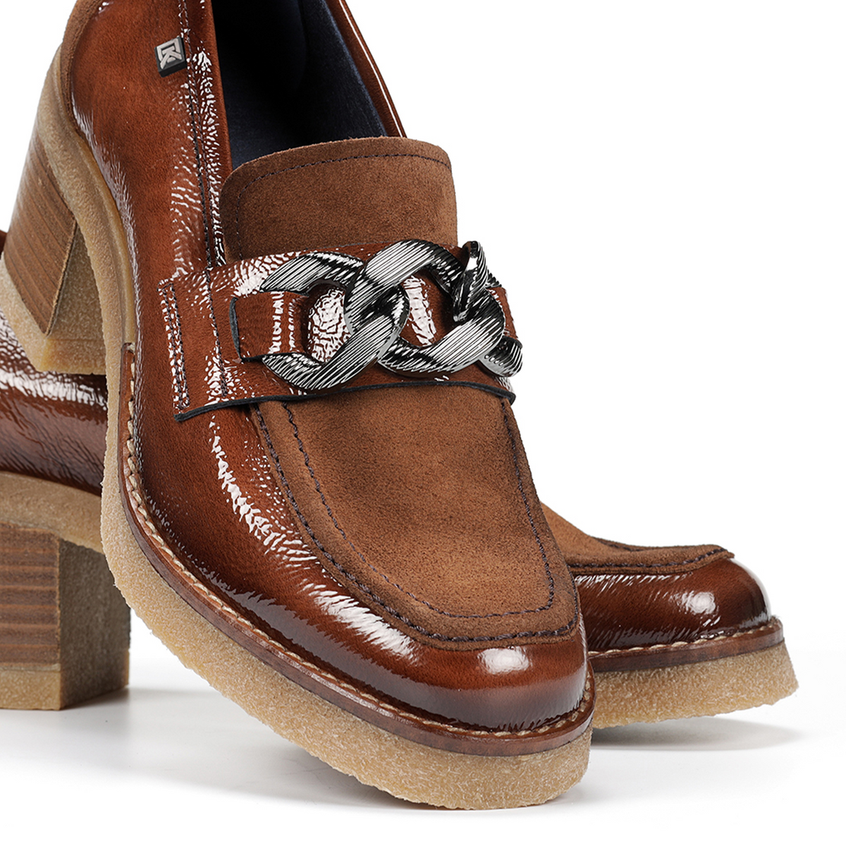 Dorking Oprah D9193 Heeled Loafer (Women) - Cuero Brown