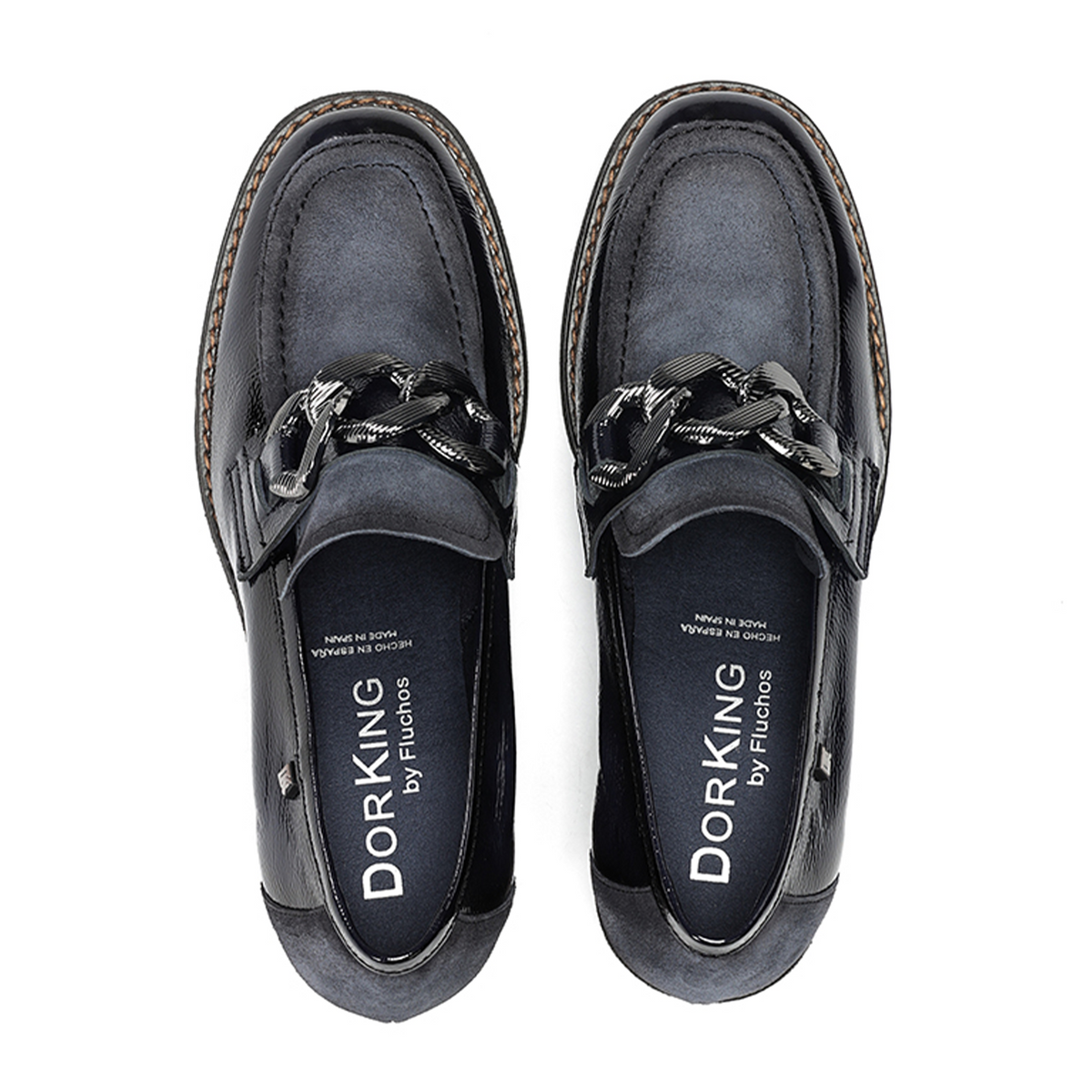 Dorking Oprah D9193 Heeled Loafer (Women) - Calf Marino/River