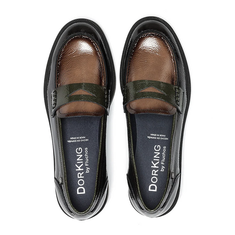 Dorking Idaly D9380 Loafer (Women) - Rock/Naplack/Rock Grafito/Marmota Dress-Casual - Loafers - The Heel Shoe Fitters