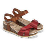 Dorking Gold D9512 Wedge Sandal (Women) Sandal - Heel/Wedge - The Heel Shoe Fitters