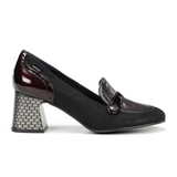 Dorking Dacy D9614 Heeled Loafer (Women) - Platini/Alias/Naplack Negro
