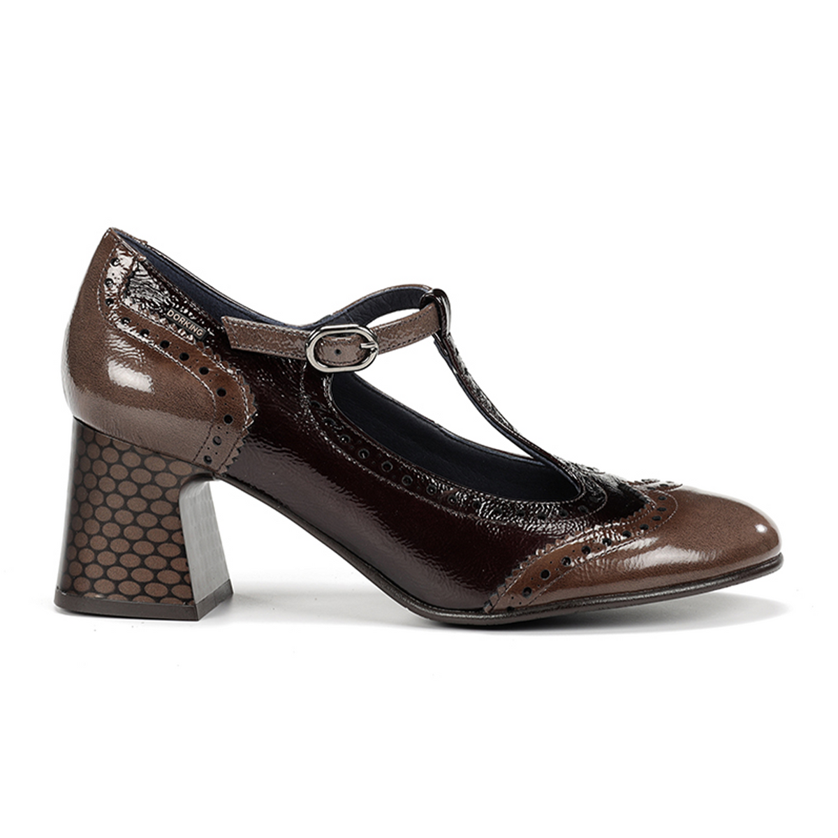 Dorking Dacy D9618 Mary Jane Heel (Women) - Naplack Cafe/Burdeos
