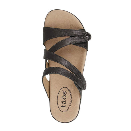 Taos Double U Slide Sandal (Women) - Black Sandals - Slide - The Heel Shoe Fitters