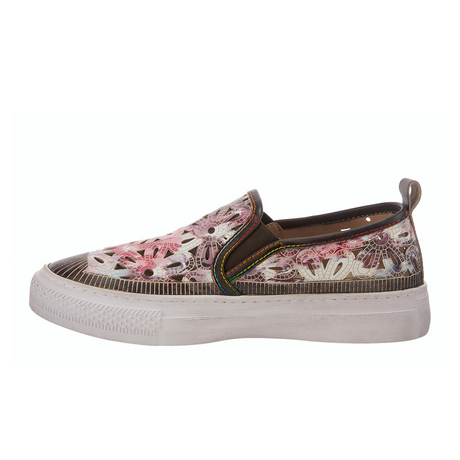 L'Artiste Denofeden Slip On Sneaker (Women) - Brown Multi Dress-Casual - Slip Ons - The Heel Shoe Fitters