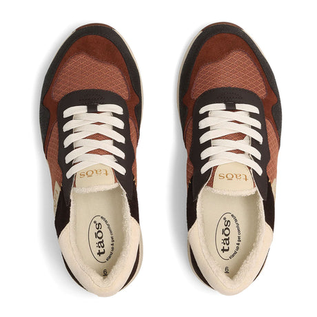 Taos Detour Sneaker (Women) - Cocoa Multi Athletic - Casual - Lace Up - The Heel Shoe Fitters