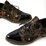 Django & Juliette Kotty Slip On (Women) - Black/Regal Print Dress-Casual - Flat - The Heel Shoe Fitters