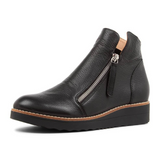 Django & Juliette Ohmy Ankle Boot (Women) - Black/Black Boots - Casual - Low - The Heel Shoe Fitters