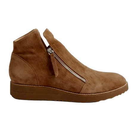 Django & Juliette Ohmy Ankle Boot (Women) - Light Chocolate Boots - Casual - Low - The Heel Shoe Fitters
