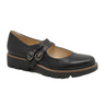 Django & Juliette Dabbie Mary Jane (Women) - Black/Black Dress-Casual - Flat - The Heel Shoe Fitters