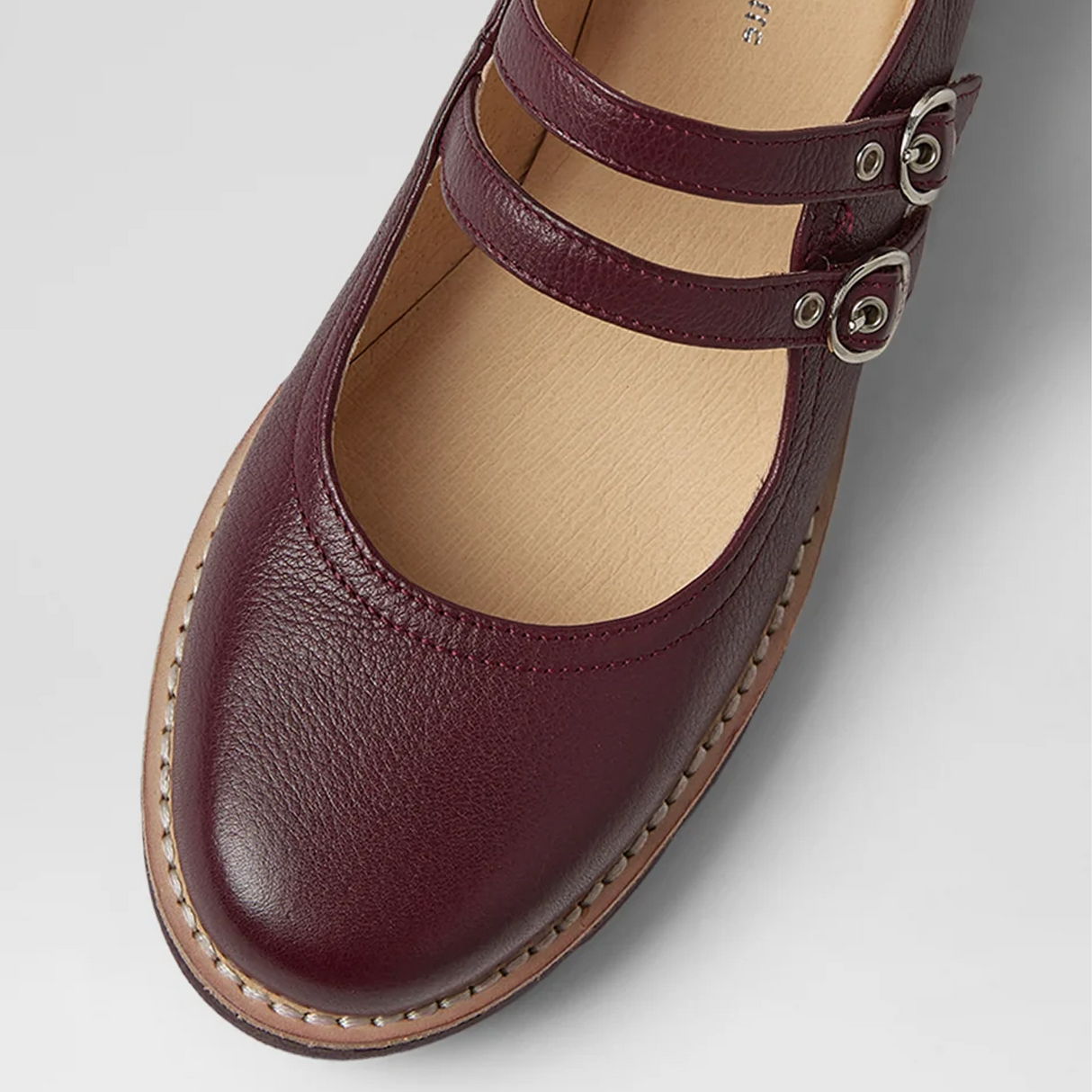 Django & Juliette Dabbie Mary Jane (Women) - Burgundy/Burgundy Sole