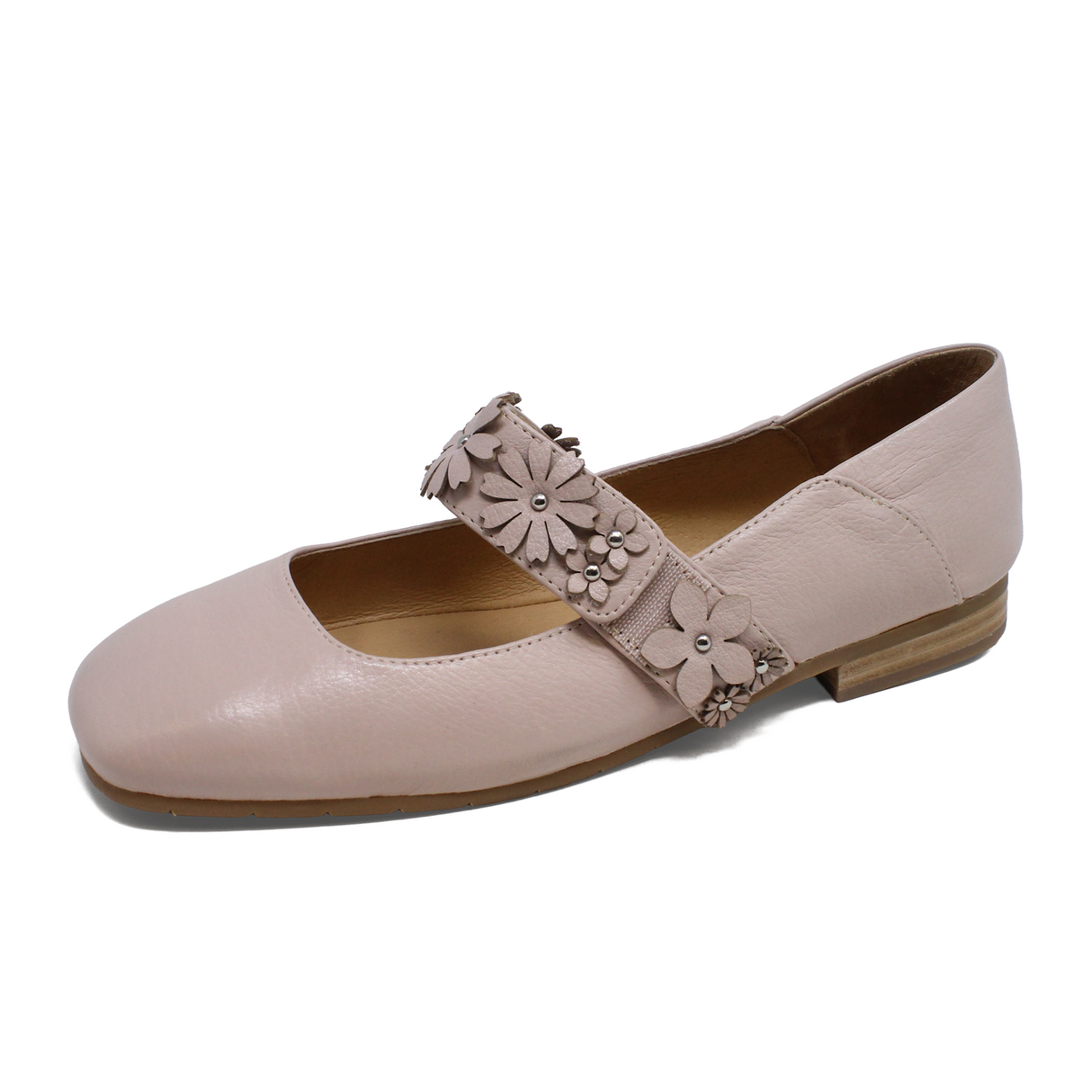 Django & Juliette Pheasant Mary Jane Flat (Women) - Rose Leather Dress-Casual - Flat - The Heel Shoe Fitters