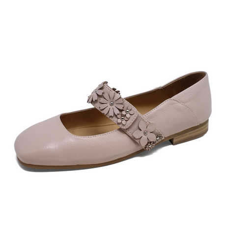 Django & Juliette Pheasant Mary Jane Flat (Women) - Rose Leather Dress-Casual - Flat - The Heel Shoe Fitters