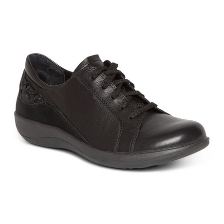 Aetrex Dana Sneaker (Women) - Black Athletic - Casual - Lace Up - The Heel Shoe Fitters