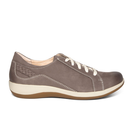 Aetrex Dana Sneaker (Women) - Warm Grey Athletic - Casual - Lace Up - The Heel Shoe Fitters