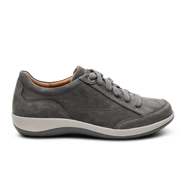 Aetrex Dahlia Sneaker (Women) - Charcoal Athletic - Casual - Lace Up - The Heel Shoe Fitters