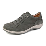 Aetrex Dahlia Sneaker (Women) - Charcoal Athletic - Casual - Lace Up - The Heel Shoe Fitters