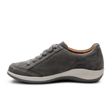 Aetrex Dahlia Sneaker (Women) - Charcoal Athletic - Casual - Lace Up - The Heel Shoe Fitters