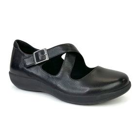 Aetrex Paisley Slip On (Women) - Black Dress-Casual - Slip On - The Heel Shoe Fitters