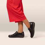 Aetrex Katie Zip Loafer (Women) - Black Dress-Casual - Loafers - The Heel Shoe Fitters