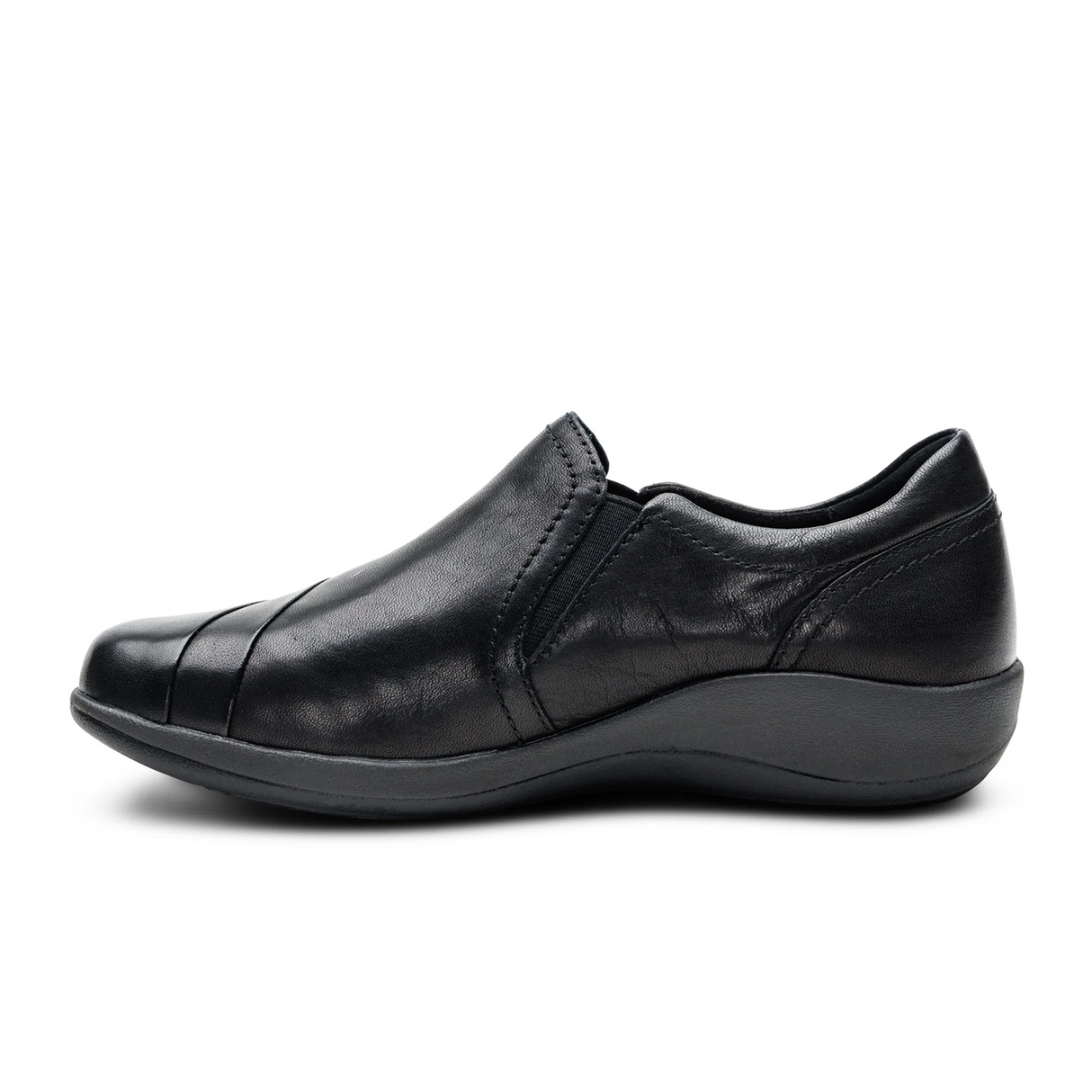 Aetrex Helena Slip On (Women) - Black Dress-Casual - Slip On - The Heel Shoe Fitters
