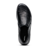 Aetrex Helena Slip On (Women) - Black Dress-Casual - Slip On - The Heel Shoe Fitters