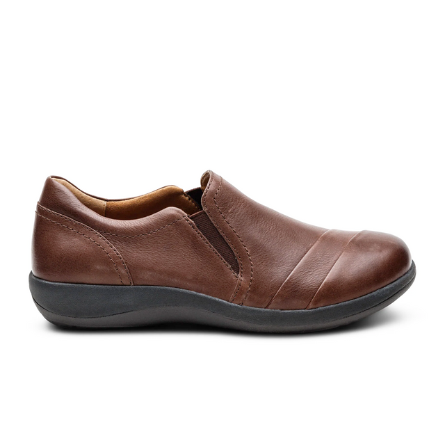 Aetrex Helena Slip On (Women) - Brown Dress-Casual - Slip On - The Heel Shoe Fitters
