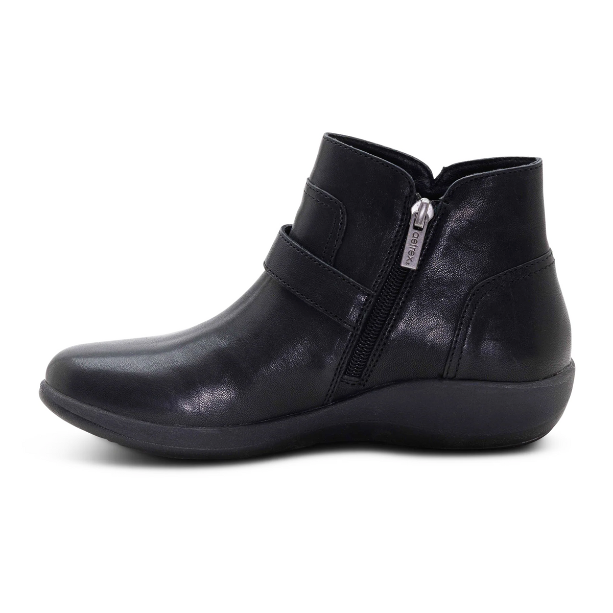 Aetrex Leah Boot (Women) - Black Boots - Casual - Low - The Heel Shoe Fitters
