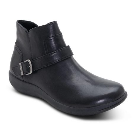 Aetrex Leah Boot (Women) - Black Boots - Casual - Low - The Heel Shoe Fitters