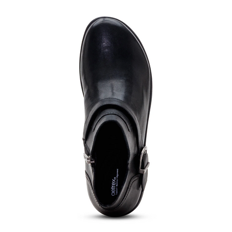Aetrex Leah Boot (Women) - Black Boots - Casual - Low - The Heel Shoe Fitters