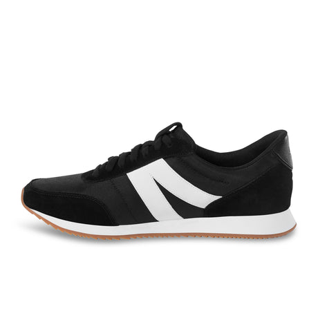 Kizik Milan Sneaker (Unisex) - Black/White Athletic - Casual - Lace Up - The Heel Shoe Fitters