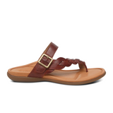 Aetrex Selena Sandal (Women) - Red Sandals - Thong - The Heel Shoe Fitters