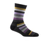 Darn Tough Mystic Stripe Lightweight Crew Sock with Cushion (Women) - Gray Accessories - Socks - Lifestyle - The Heel Shoe Fitters