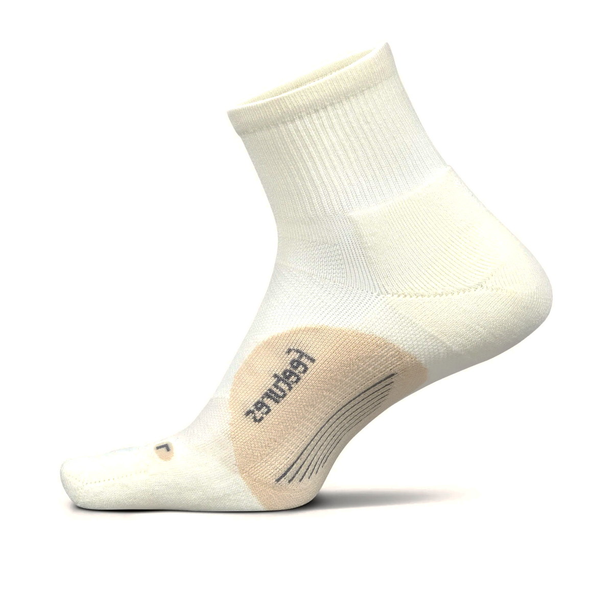 Feetures Elite Light Cushion Quarter (Unisex) - Linen