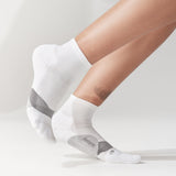 Feetures E205158 Elite Light Cushion Quarter Sock (Unisex) - White Accessories - Socks - Performance - The Heel Shoe Fitters