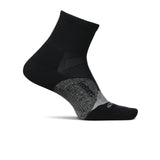 Feetures E205159 Elite Light Cushion Quarter Sock (Unisex) - Black Accessories - Socks - Performance - The Heel Shoe Fitters