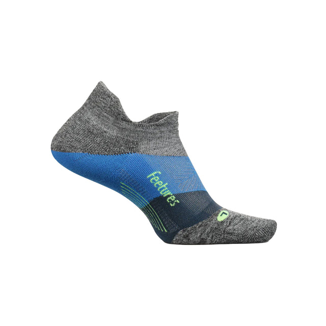 Feetures E5012638 Elite Light Cushion No Show Tab Sock (Unisex) - Gravity Gray Accessories - Socks - Lifestyle - The Heel Shoe Fitters