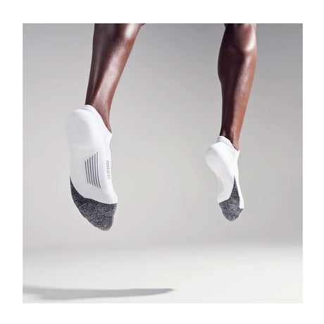 Feetures Elite Light Cushion No Show Tab Sock (Unisex) - White Accessories - Socks - Performance - The Heel Shoe Fitters