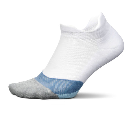 Feetures Elite Light Cushion No Show Tab Sock (Unisex) - White Sky