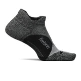 Feetures E5030160 Elite Light Cushion No Show Tab Sock (Unisex) - Gray Accessories - Socks - Performance - The Heel Shoe Fitters