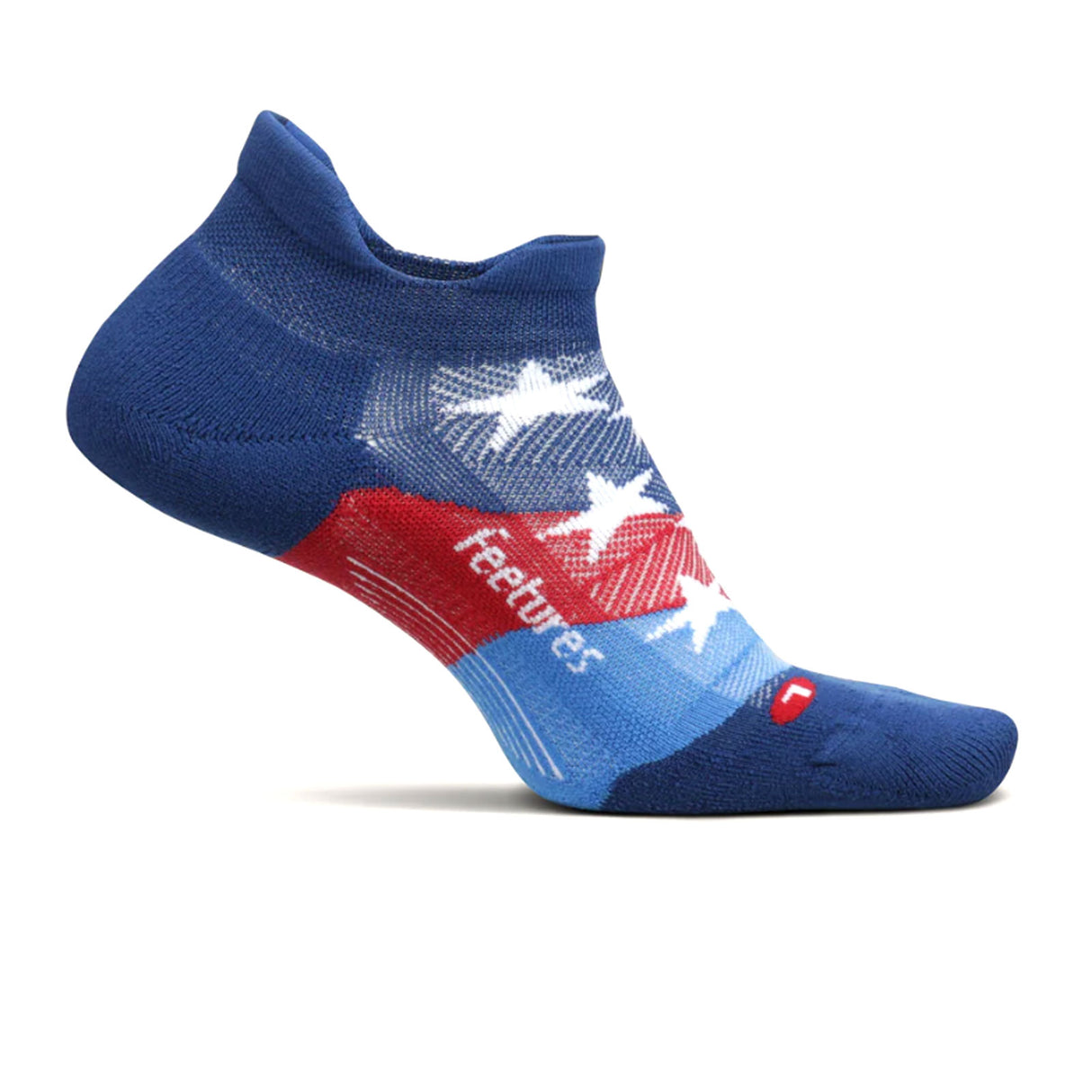Feetures Elite Light Cushion No Show Tab Sock (Unisex) - Limited Edition Stars and Stripes Socks - Life - No Show - The Heel Shoe Fitters