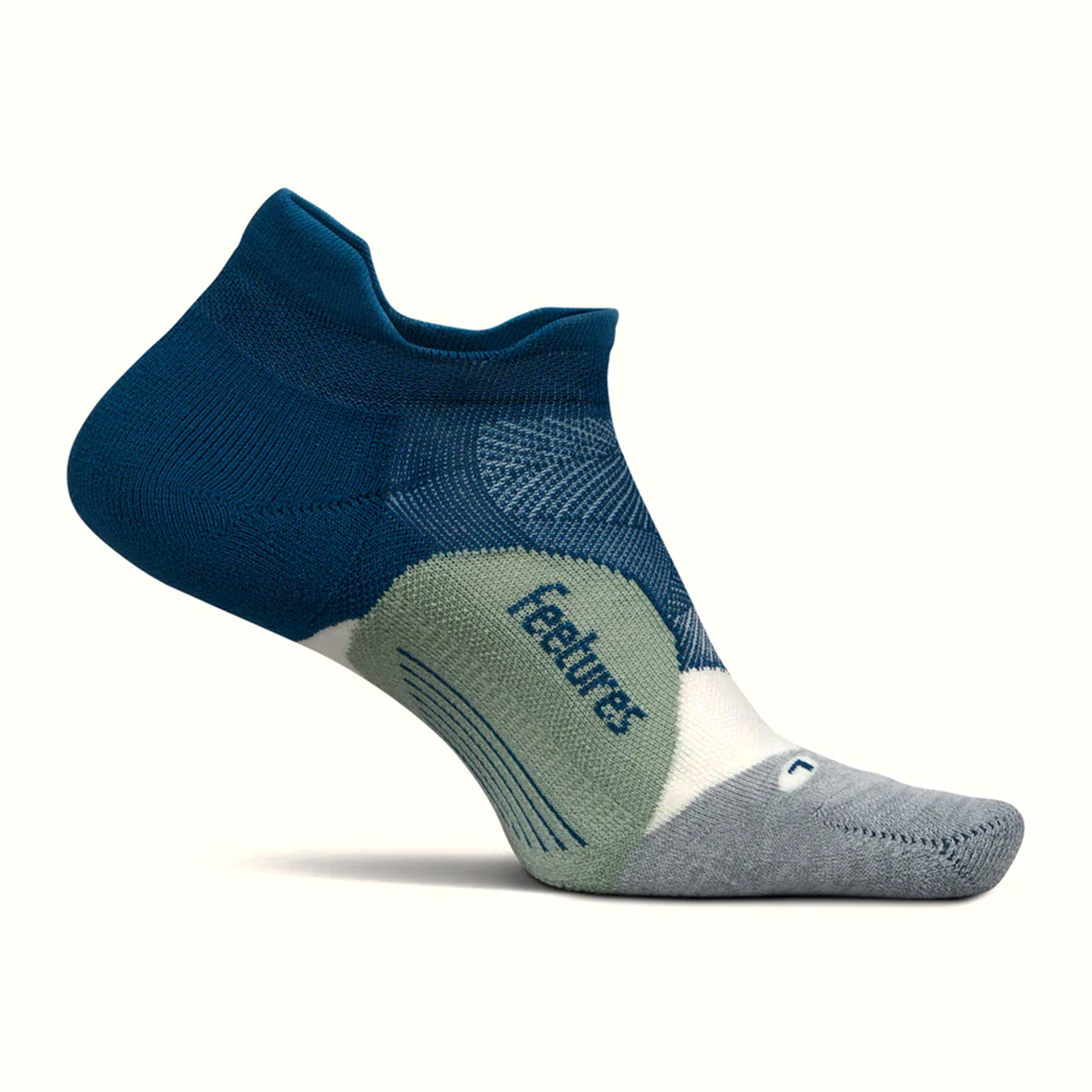 Feetures Elite Light Cushion No Show Tab Sock (Unisex) - Midnight Woods Accessories - Socks - Performance - The Heel Shoe Fitters